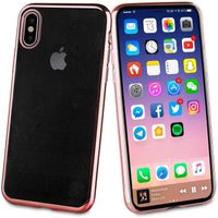 MUVIT LIFE COQUE BLING OR ROSE APPLE IPHONE X XS
