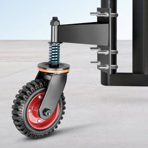 Roulette De Porte à Ressort En PU Réglable - Pour Portail, Surfaces Inégales, Résidentiel Et Commercial, Charge Max 120 Kg