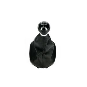 Pommeau De Levier De Vitesse VW Touran DSG - Cuir Véritable Rouge + Cadre - Neuf Sous Emballage