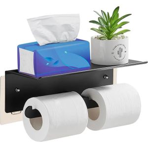 SERVITEUR WC Porte Papier Toilette Mural Adhesif Sans Percage, 