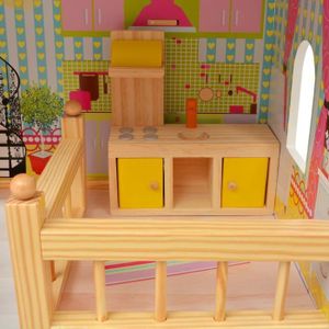 MAISON POUPÉE Maison de poupées à trois étages - MEE - Bois - 60