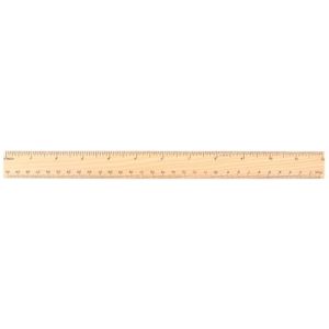 20 cm 15 cm Outil de mesure scolaire pour les étudiants 30 cm Règle en bois double face Outil de mesure pour le travail du bois