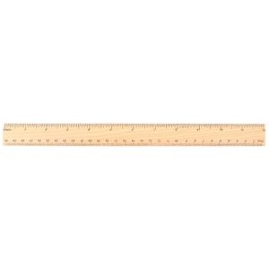 20 cm 15 cm Outil de mesure scolaire pour les étudiants 30 cm Règle en bois double face Outil de mesure pour le travail du bois