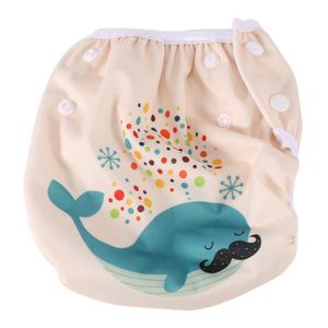 Luxja Couche de Bain Bébé (Paquet de 2), Couche Piscine Lavable pour  Garçons & Filles (0-3 Ans), Licorne + Bébé Éléphant