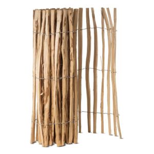 CLÔTURE - GRILLAGE Ganivelle clôture en bois 5m x H - Espacement des piquets 3 à 5 cm - 1m00