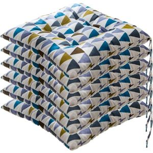 Coussin De Chaise En Mousse Mémoire 45x45 Cm (ép. 5 Cm) - Housse Lavable, Antidérapant - Pour Jardin, Bureau, Voiture