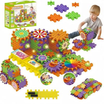 Circuit Train Magic Rail Cube 3D – 123 Pièces, Motorisé, Défie La Gravité – USB Rechargeable – Dès 3 Ans