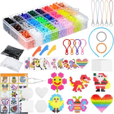 Lot 1500 Grosses Perles à Repasser XL 10 Mm – Kit Recharge Multicolore Enfant Dès 3 Ans – La Manuli