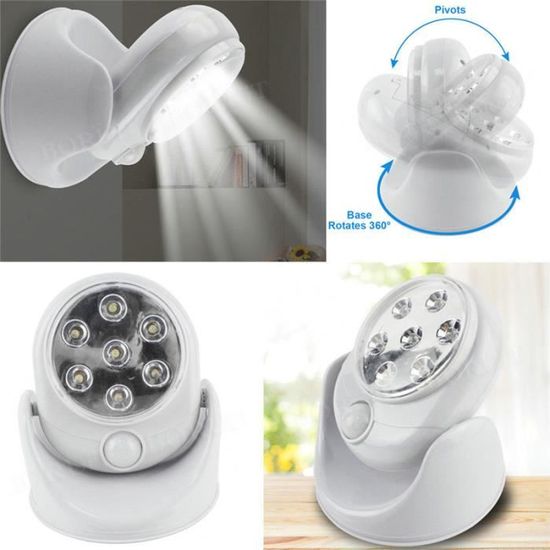 Lampe LED pour WC avec détecteur de mouvement