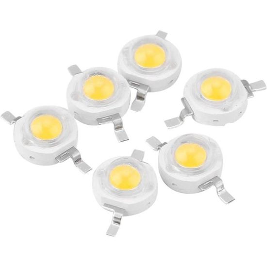 20 LEDs SMD 1206 Blanc Froid 6000K - 2,9V, 20mA, Haute Luminosité, Pour DIY Et Réparations électroniques