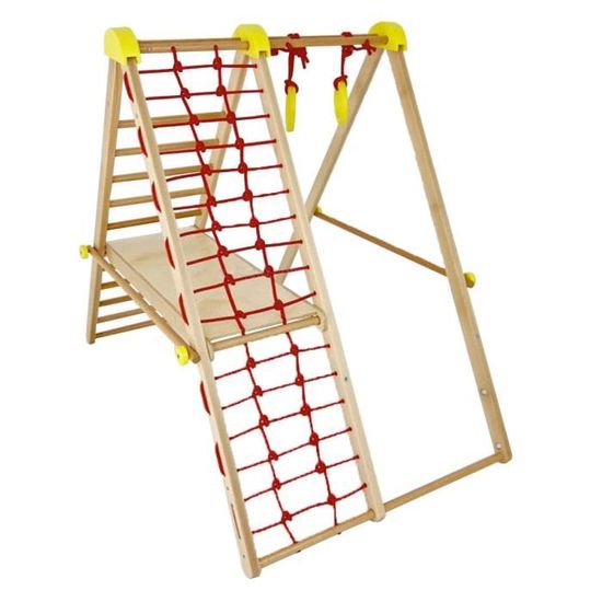 Salle d'escalade Montessori : mur suédois en bois pour enfants, aire de jeux intérieure - Canada
