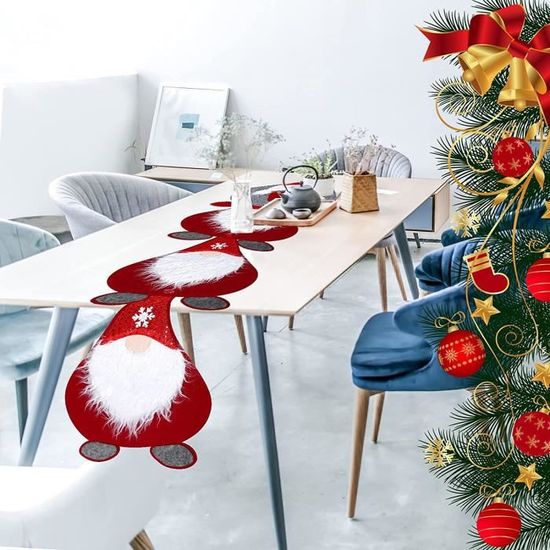 Merveilleux tapis de table décoratif pour les fêtes de Noël