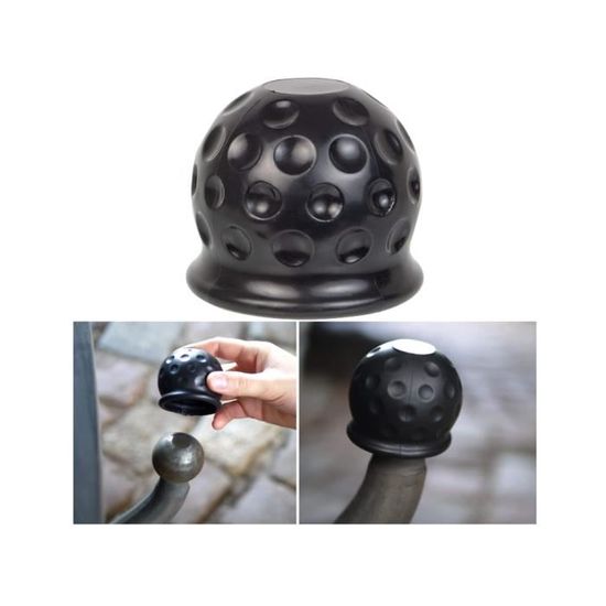 Cache-boule Remorque Universel - Protection Caoutchouc Pour Attelage Jusqu'à 50mm