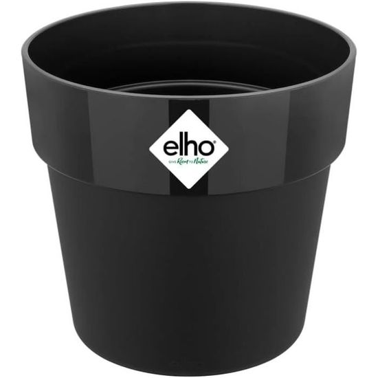 Elho B.for Original Rond Mini 13 - Pot De Fleurs D'intérieur - 12,5 X 12 Cm - Jaune/Ocre - Mignon Et écolo !