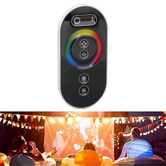 Variateur LED Interrupteur Avec Câble - Gradateur Intensité Ampoules LED Noire Prise Européenne