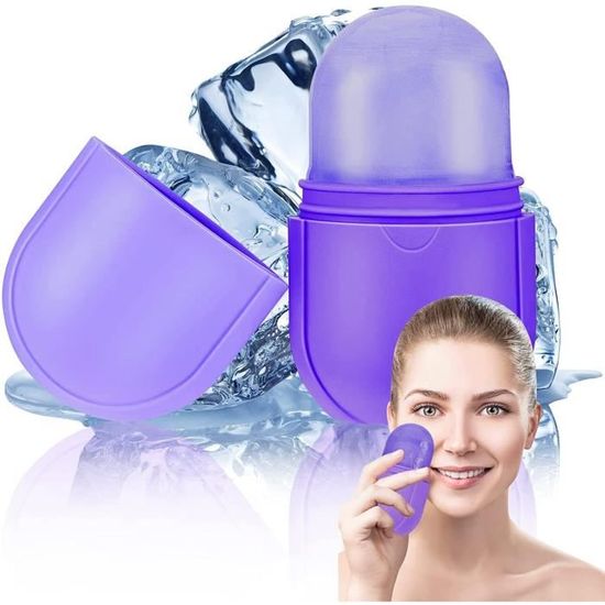 Bol Visage Pour Glace En Silicone Pliable - 27x25 Cm - Thérapie Froid Peau - Réduit Poches Et Rougeurs