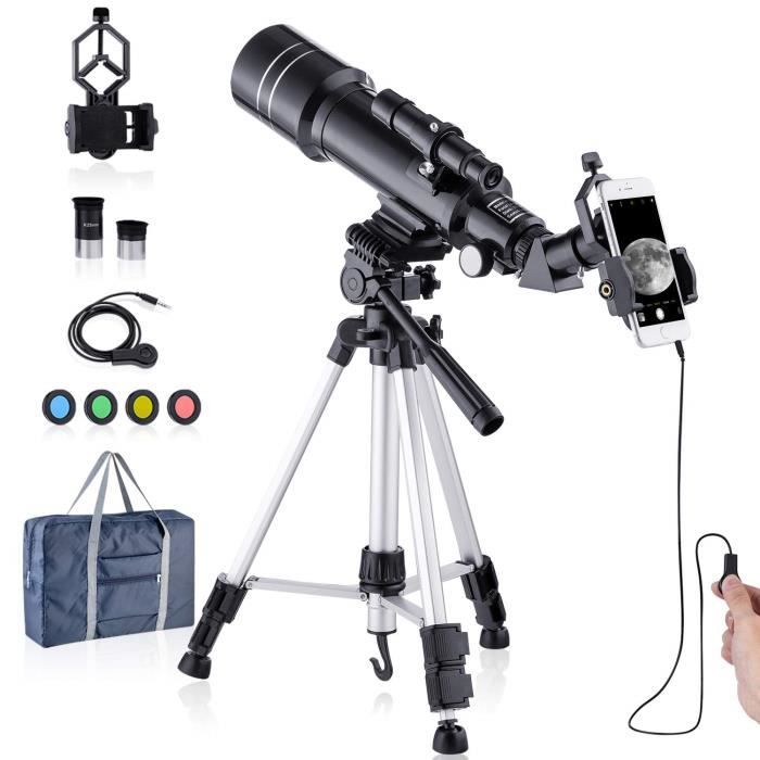 Télescope HD Amélioré 400-70mm pour Enfants Adultes Télescope Astronomique pour Adultes - Observer la Lune, Observer Les Oiseaux, Vi