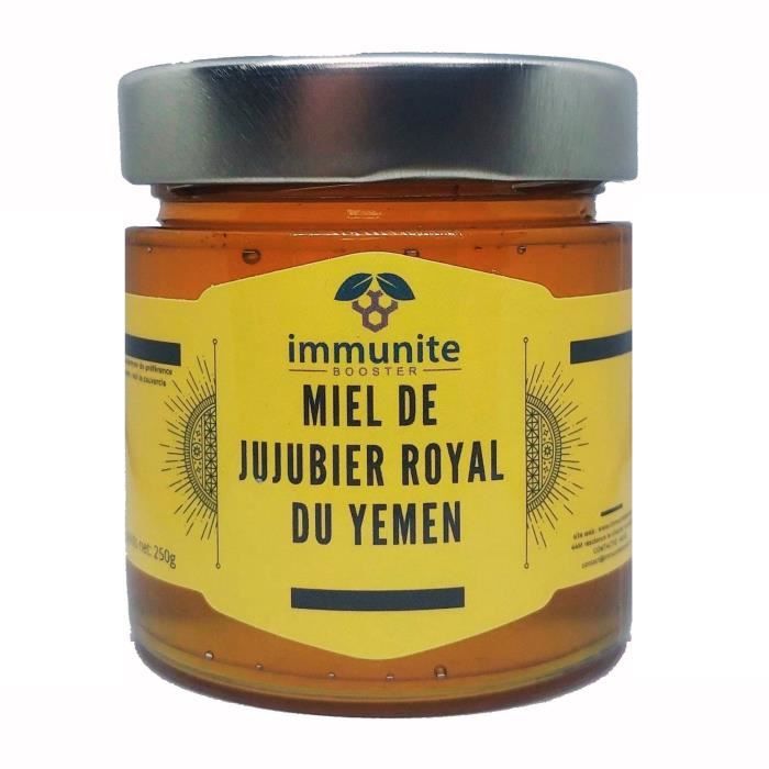 Miel de jujubier royal Maliki du Yémen - Poids net 250g - Pur - 100% naturel - miel rare parmi les meilleurs au mo