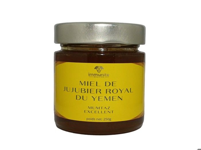 Miel de jujubier royal Maliki du Yémen - Poids net 250g - Pur - 100% naturel - miel rare parmi les meilleurs au mo