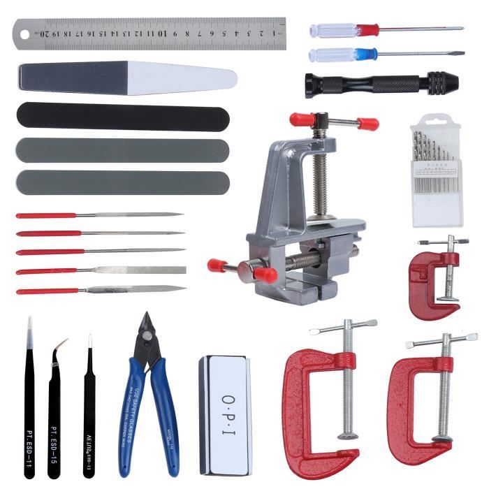 23PCS Outils pour Maquette Gundam Outillage Modélisme pour Hobby Building Craft Set DIY Construction et Réparation du Modèle