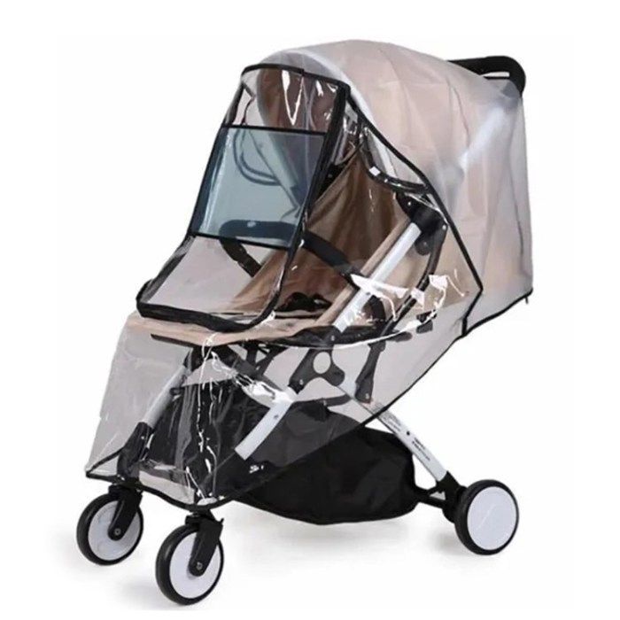 Habillage Pluie pour Poussette,Imperméable Housse Universelle Confort Landaus,Pluie et Vent Protection,épaisse et durable,pour Buggy