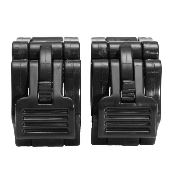 2Pcs Colliers Haltères Haltérophilie Musculation Bague de Serrage Noir Bo57720