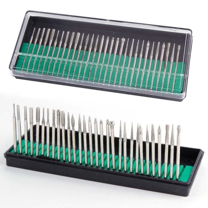 Kit de mèches pour ponceuse à ongles 30 pièces pour Machine de pédicure tige de polissage 2.35 têtes de meulage remplacement ens