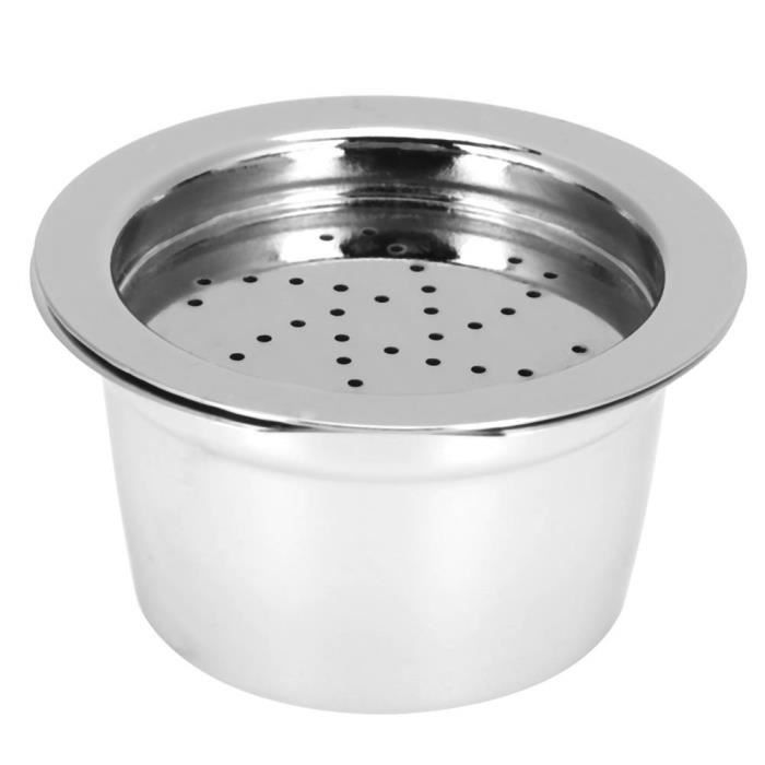 Capsule de café rechargeable Capsule de Café Tasse Filtre à Café Rechargeable Réutilisable avec Brosse Cuillère Adapté pour