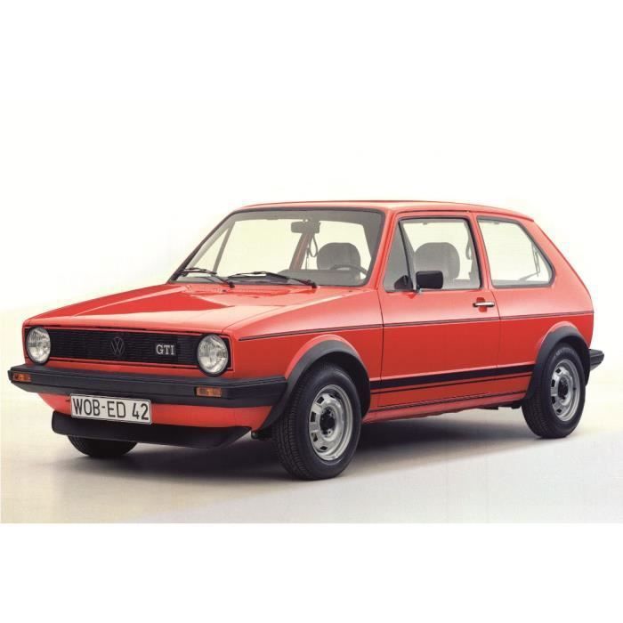 Véhicule Miniature assemble - Volkswagen Golf MKI GTI rouge 1979 1-24 Burago