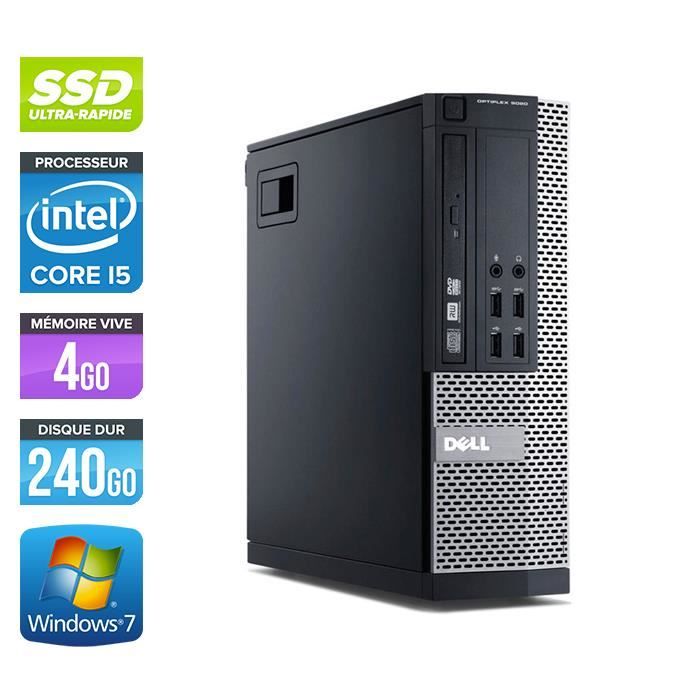 Pc de bureau Dell 7010 SFF -Core i5-3470 3,2GHz -4Go -240Go SSD