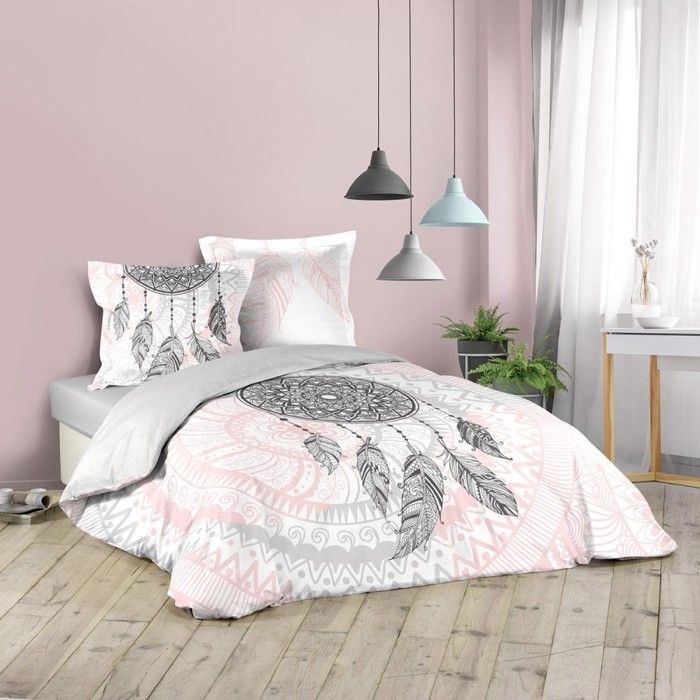 Housse de couette 200x200 + 2 taies Namaste coton Blanc