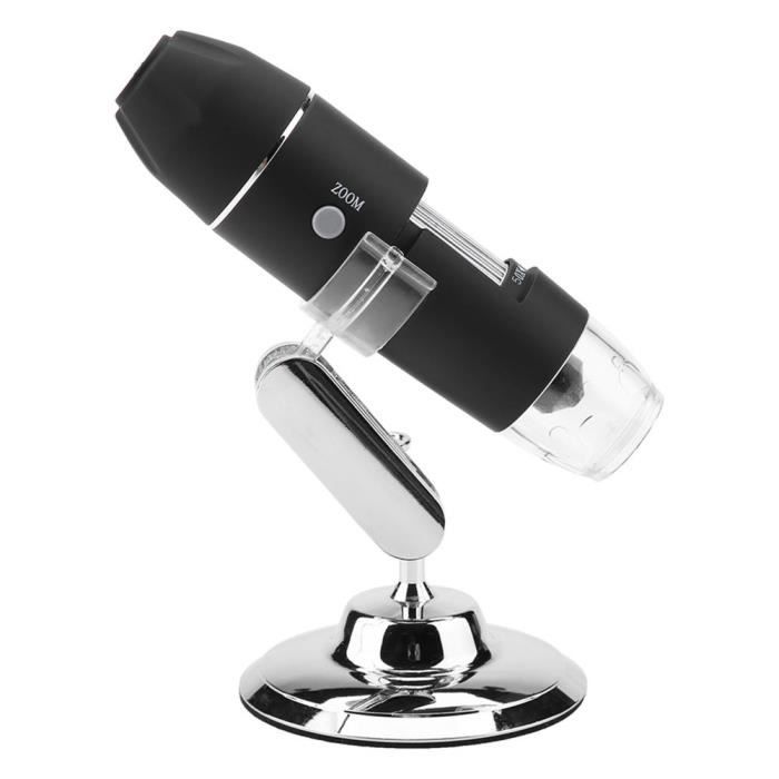 Microscope électronique avec support 1600X 2MP HD 1600X, microscope USB, pour l'observation des insectes recherche archéologique