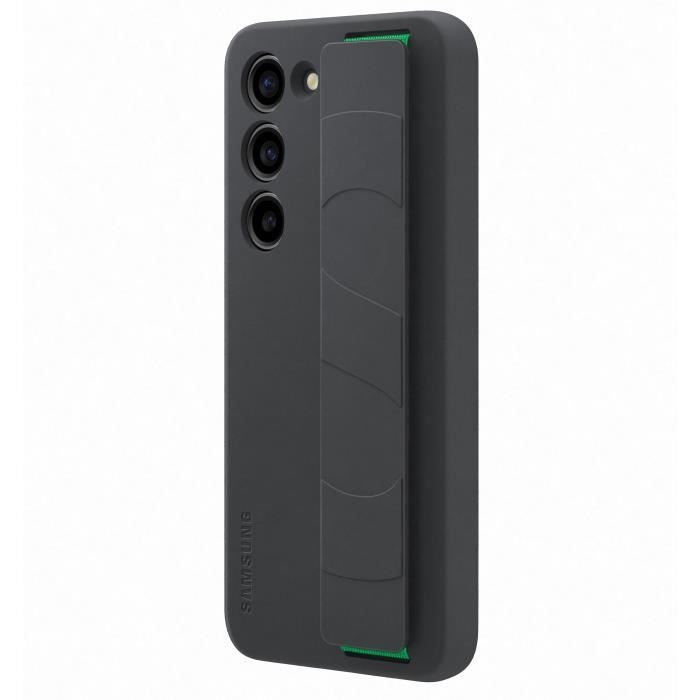 Coque Silicone SAMSUNG avec lanière S23 Noir