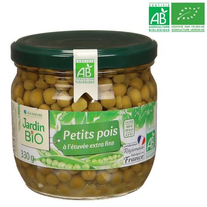 JB PETIT POIS BIO* 330G JARDIN BIO 330.000 GR Jardin Bio