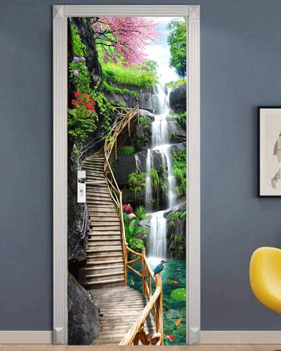 Grand Autocollant Mural 3D Phénix Wolf M55 – Papier Peint Mural Vincent Ava