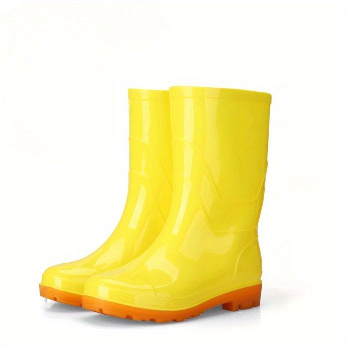 Dream Pairs Bottes de Pluie Mi-Mollet pour Femmes Imperméables Bottes