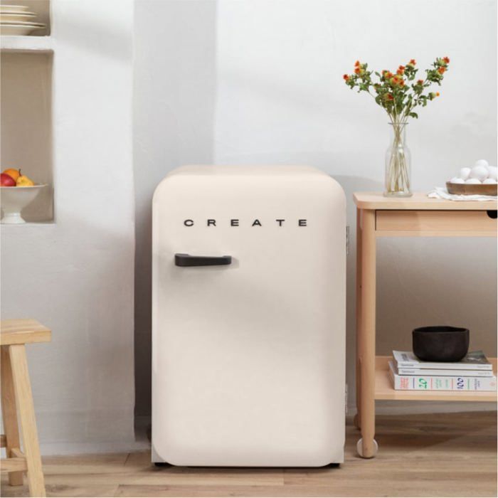 Réfrigérateur rétro 107L - Create - Esthétique années 50 - Grande capacité