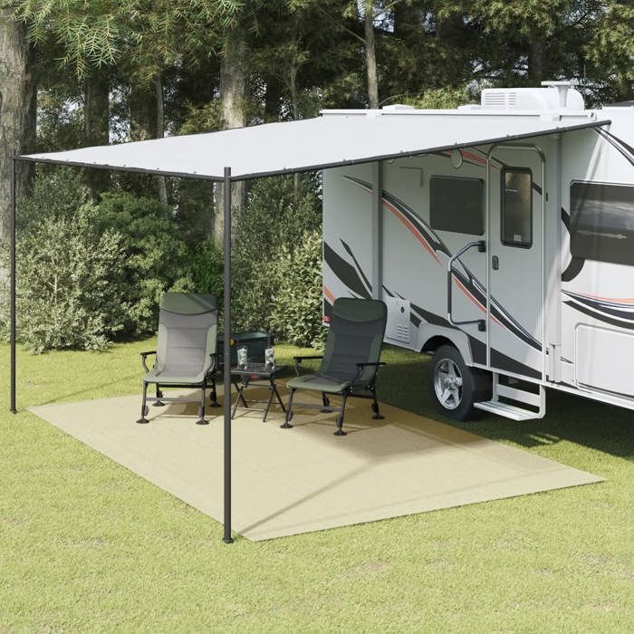 vidaXL Tapis de tente crème 5x3 m tapis de camping tapis de camping pour lextérieur sous-couche de tapis tapis de sol 4008505
