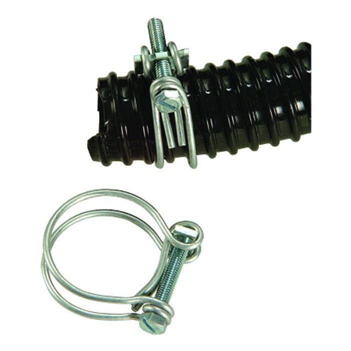 Outside Living Colliers de serrage galvanisés pour tuyaux annelés -diam. 20x23 mm