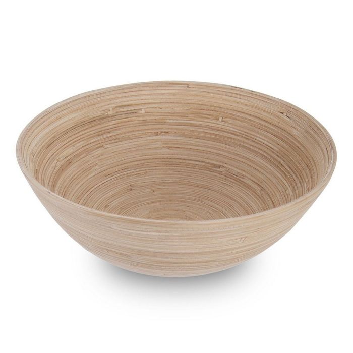 Saladier en bambou - ORION - 25 cm diamètre - 10 cm hauteur - Naturel - Décoratif - Pour produits secs