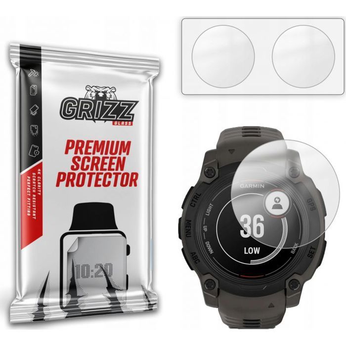 Film de protection montre connectee Grizzglass Film mat PaperScreen pour Garmin Instinct E 40 mm