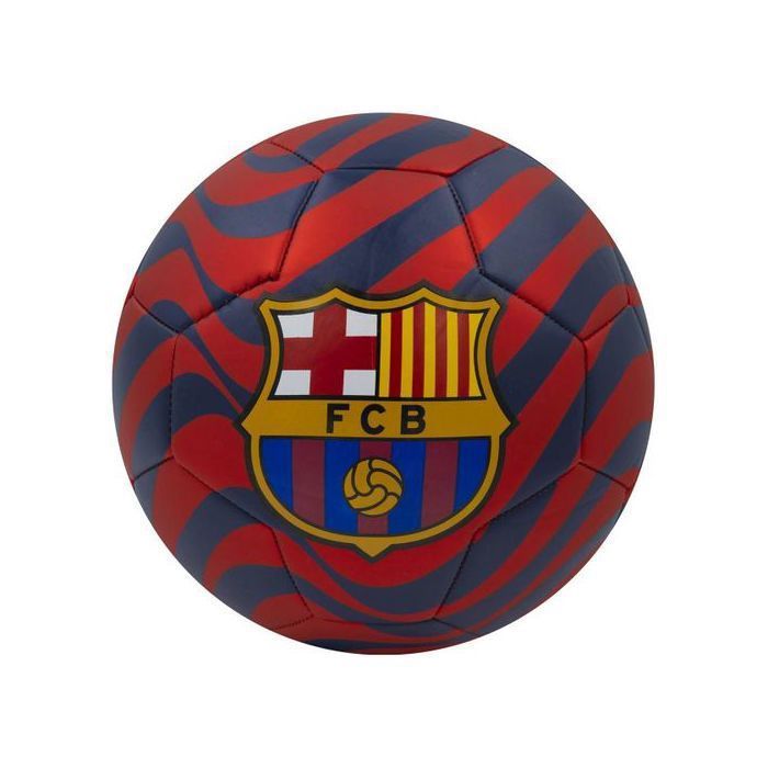 Ballon FC Barcelone Heritage Cuir - Taille 5 - Officiel Avec Écusson Doré