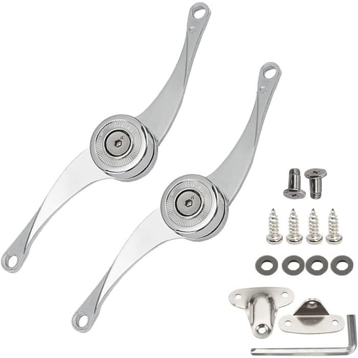 Support Hinge 2 Pièces Charnières de Porte de Placard Support Rabattable Charniere Porte Placard Support de Couvercle Charnière