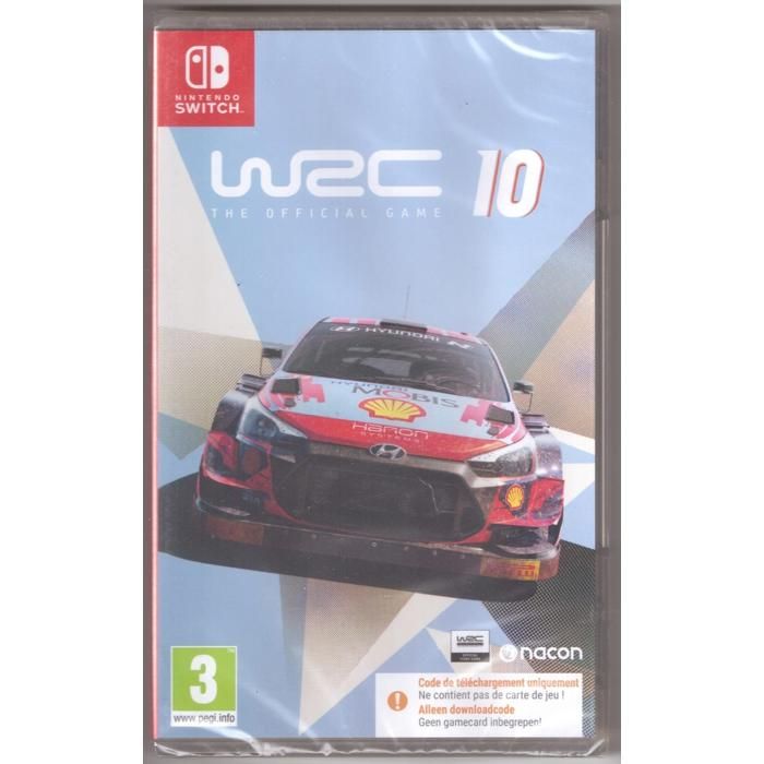 WRC 10 - Jeu Vidéo Nintendo Switch - Rally Racing Sealed New (Code in a Box)