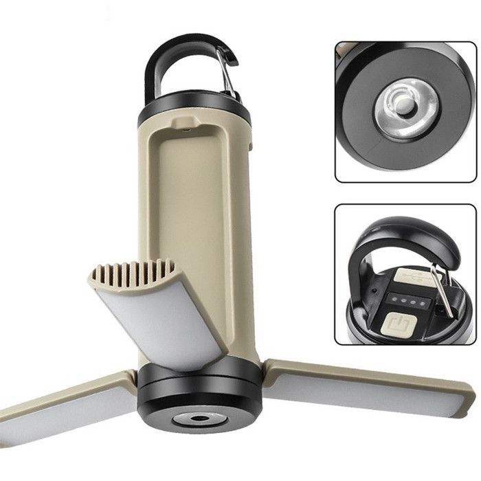 Lampe de camping portable - Mini lanterne de camping LED pliable - Lampe dextérieur pour le jardin la tente - Lumière de camping
