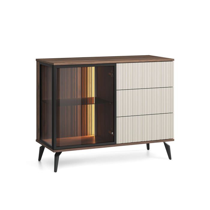 Buffet Cachemire / Noyer Warmien 103 x 80 x 39 cm
