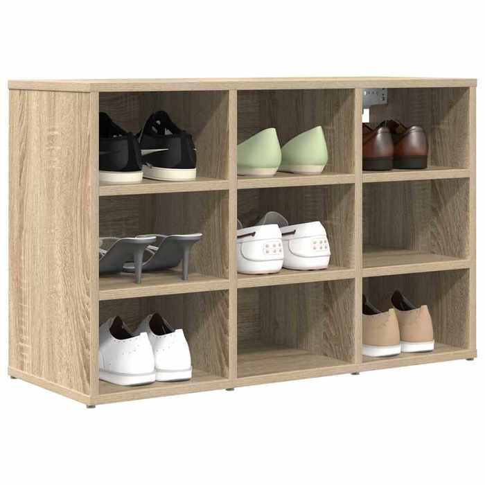 23063  Cabinet à chaussures - Cabinet/Commode - MEUBLECHIC - Meuble de couloir - Chêne Sonoma 775x30x51 cm（Printemps/été soldes）