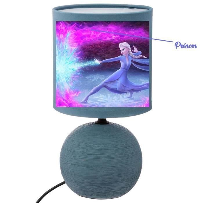 l idee all lampe de chevet bleu Personnalisable Reine des neiges