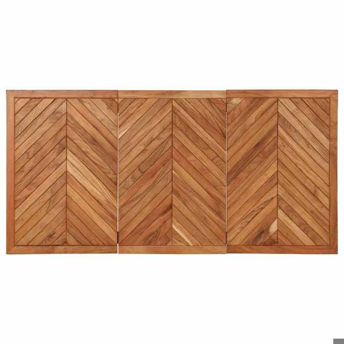 (Vente Chaude)Table cuisine(Rectangle)SOLOMONBrun Table à manger - FAFA-TOP - Meuble de salon - 160x80x75 cm bois massif dacacia