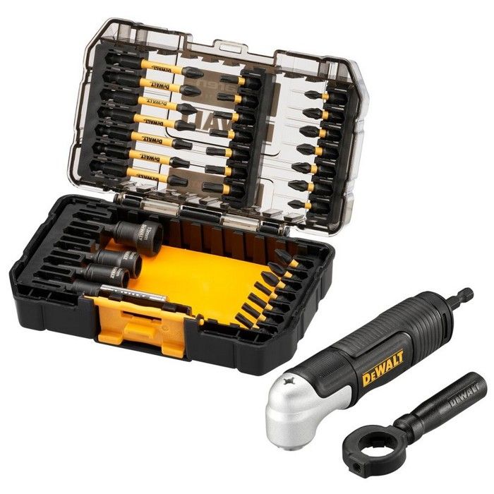 Ensemble dembouts avec support angulaire DeWalt 35 éléments Support magnétique